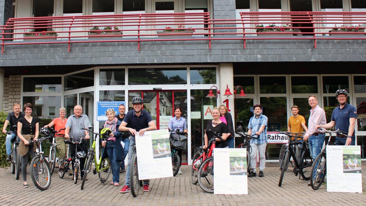 Das Bike-Leasing kommt im Lennestädter Rathaus gut an. von privat
