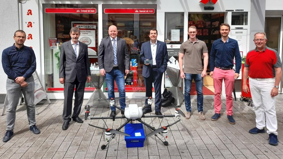Das Projekt “Drone4Parcel5G” beschäftigt sich mit Paket-Drohnen. von Markus Kürpick, wfg Wirtschaftsförderung Kreis Soest