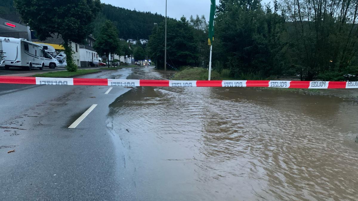 Hochwassersituation in Langenei. von privat