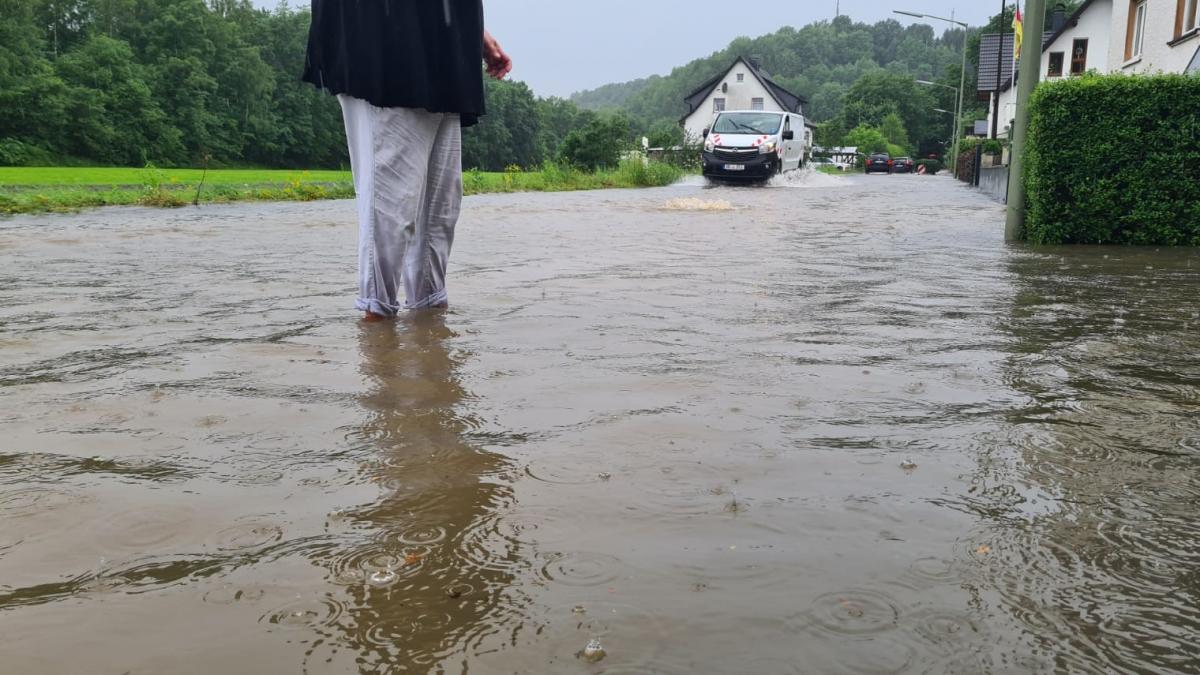 Hochwasser nach Starkregen am 14. Juli 2021. von privat