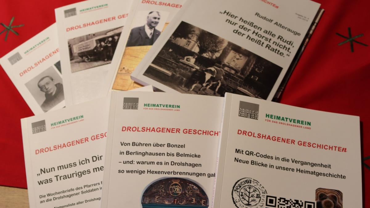Sieben Bände der Drolshagener Geschichten sind mittlerweile erschienen. Der achte Band soll im Dezember erscheinen. von Rüdiger Kahlke