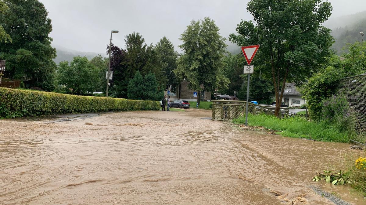 Vor allem auch in Langenei sorgte das Hochwasser für katastrophale Zustände. von privat