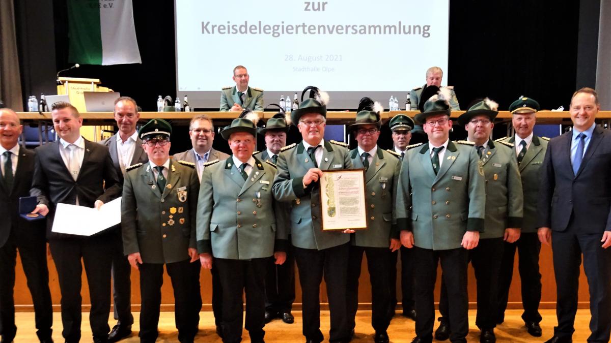 Die Delegiertenversammlung des Kreisschützenbundes hat am Samstag, 28. August, in Olpe stattgefunden. von Sigrid Mynar