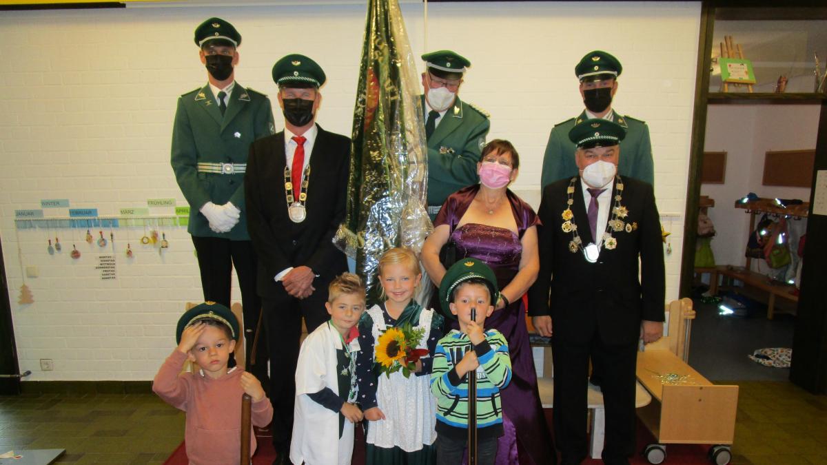 Der Kindergarten Rönkhausen hat kürzlich das Schützenfest gefeiert. von privat