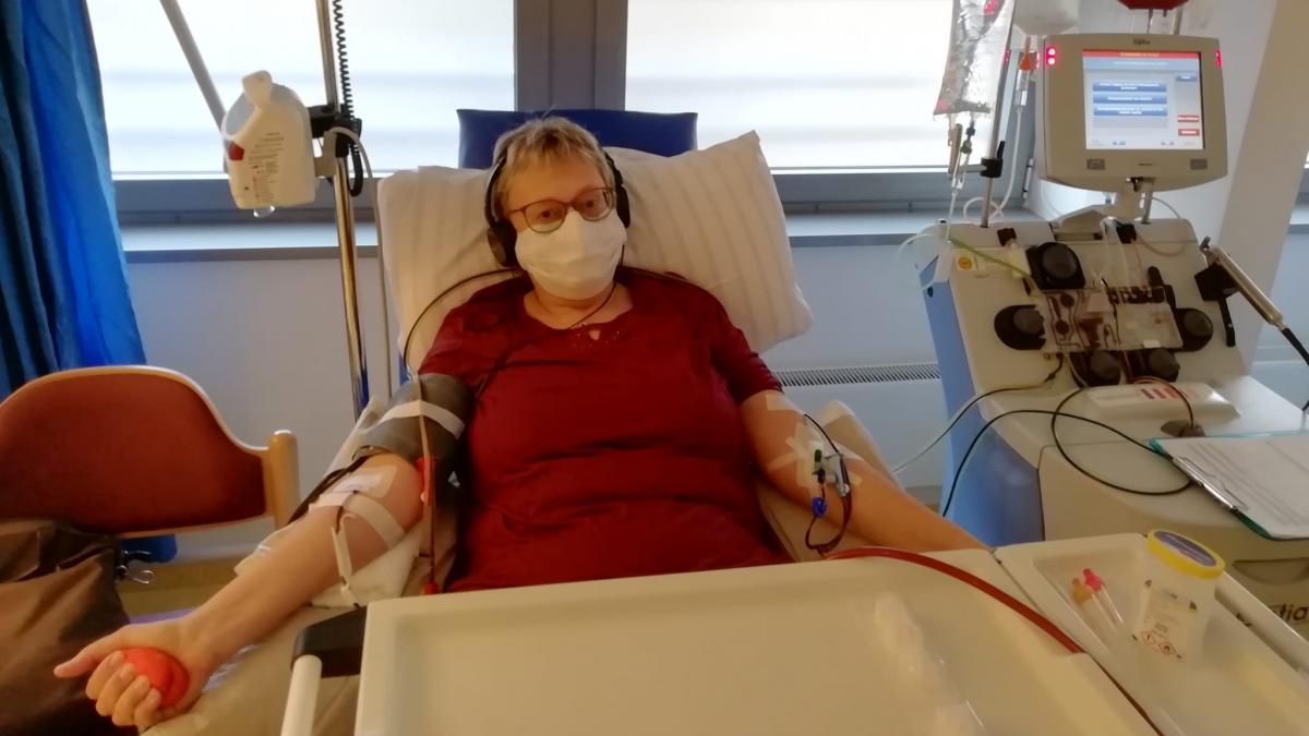 Heidrun Kramer aus Finnentrop hat mit ihrer Stammzellen-Spende ein Leben gerettet. von privat