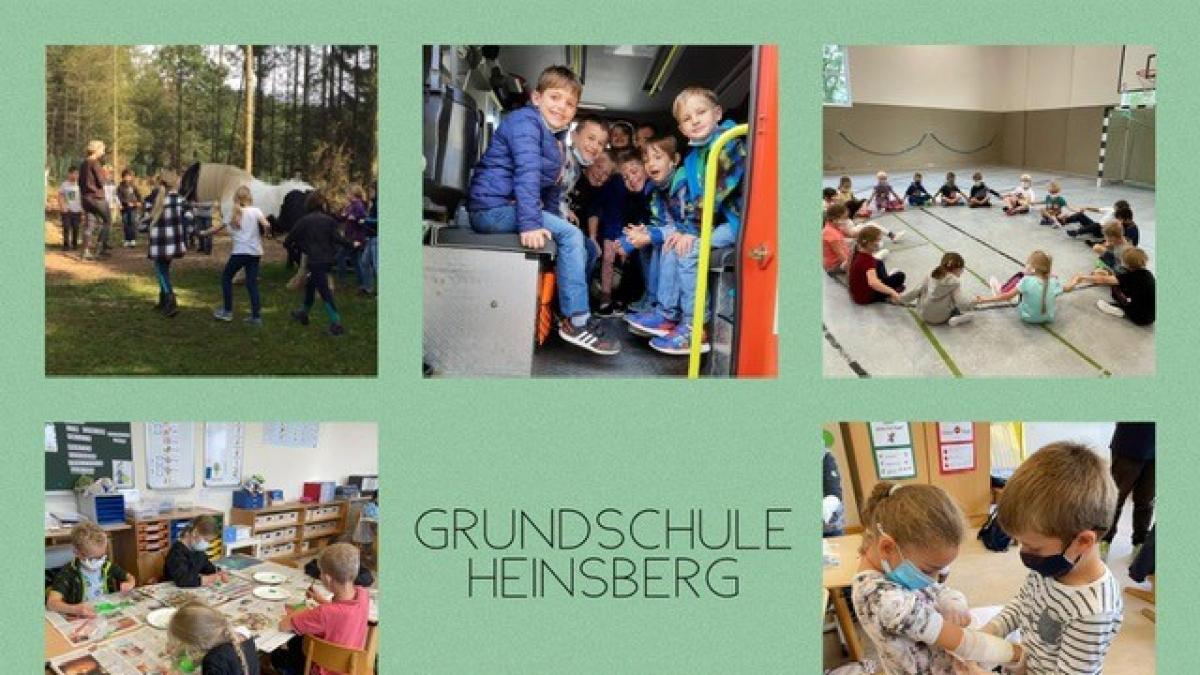 Die Collage zeigt ein paar Eindrücke der Projektwoche der Grundschüler in Heinsberg. von privat