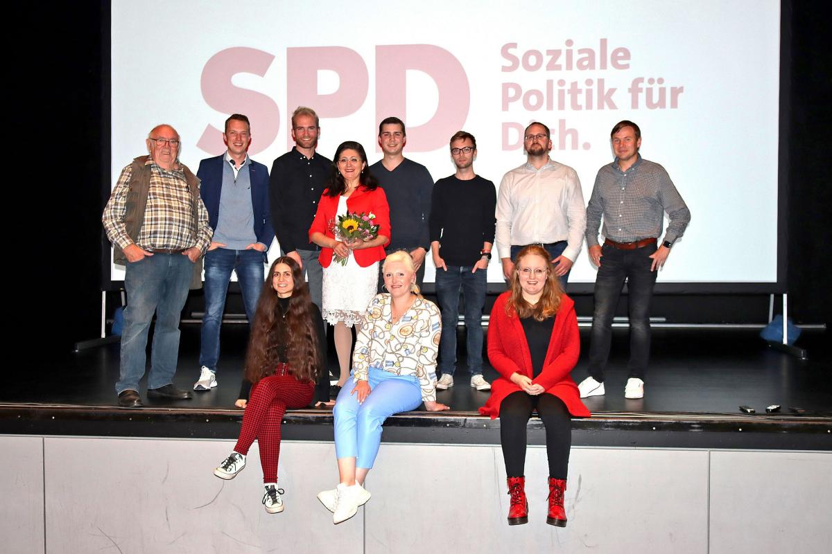 Der neue Vorstand des SPD-Kreisverbandes Olpe. von privat