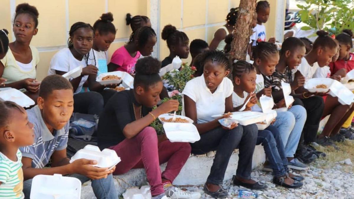 Die Spendenaktion für Haiti soll unter anderem die Nahrungsmittelversorgung von Familien sicherstellen. von privat
