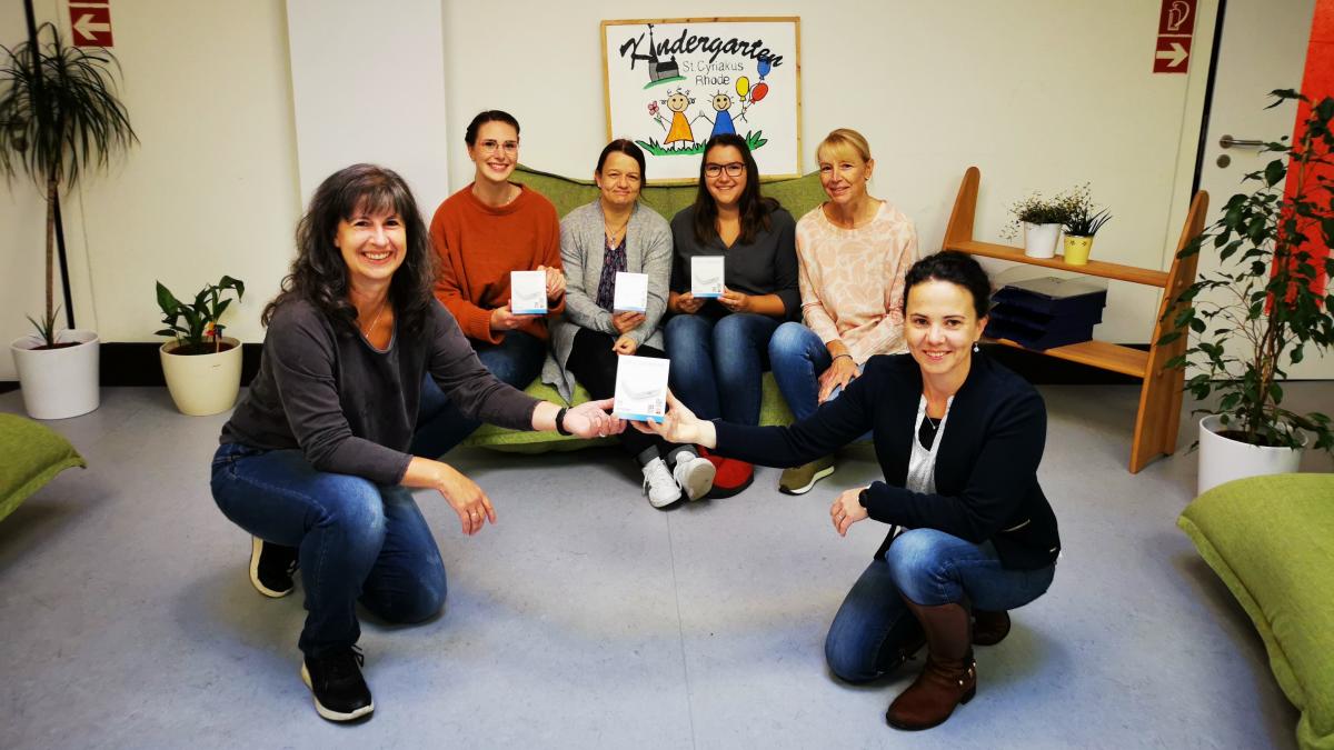 Der Kindergarten Rhode erhielt Lüftungssensoren. von privat