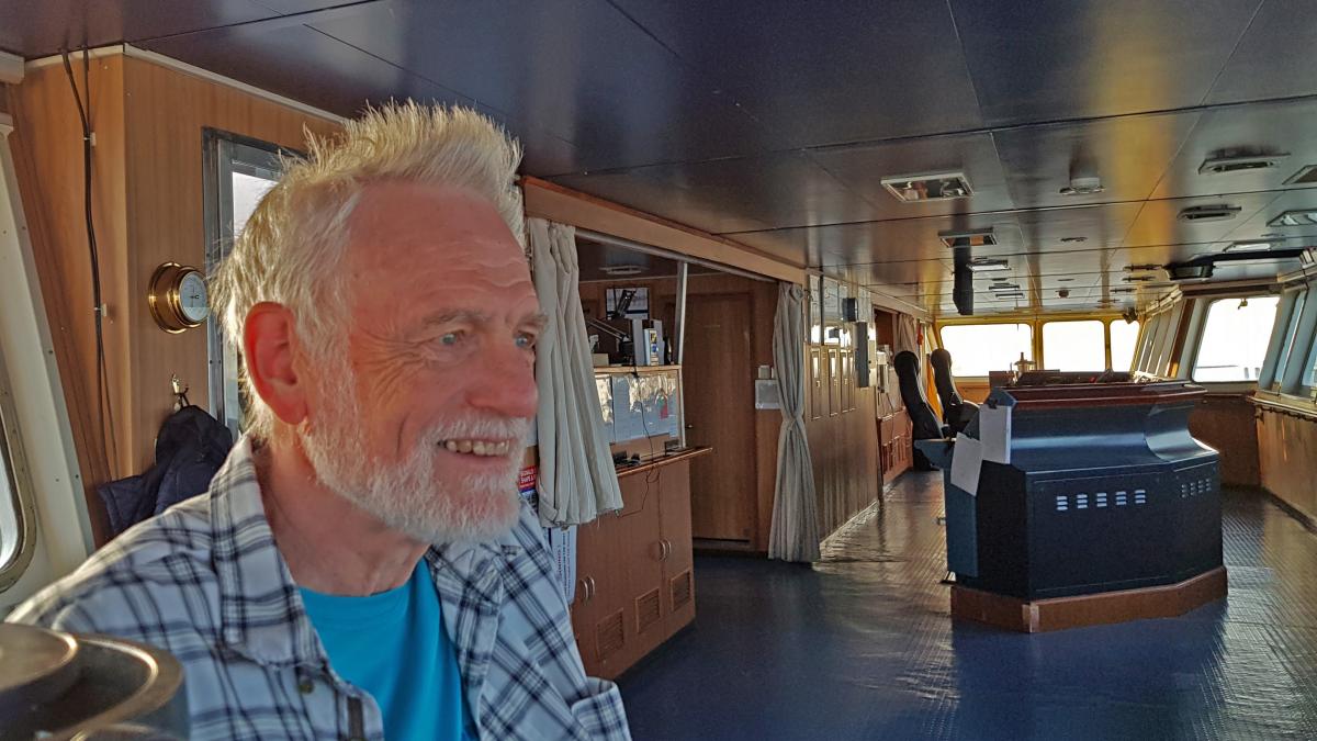 Henning Köhlert hat 86 Tage auf einem Frachtschiff verbracht und die ganze Welt umfahren. von privat