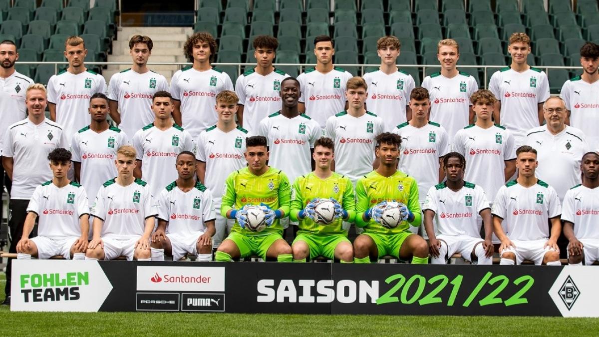 Die U 19-Junioren des Fohlen-Teams von Borussia Mönchengladbach. von Borussia Mönchengladbach