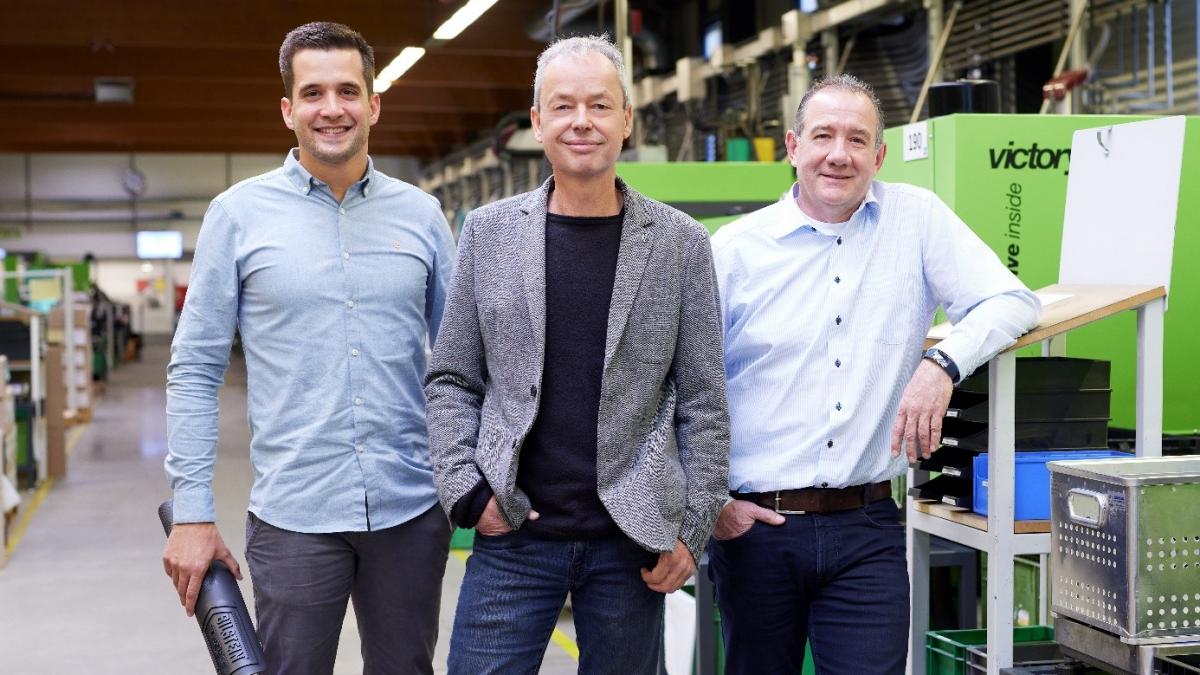 Geschäftsführung der Schrichten Kunststoff-Technik: Florian Schauerte, Markus Schrichten, Michael Tolle von VIA