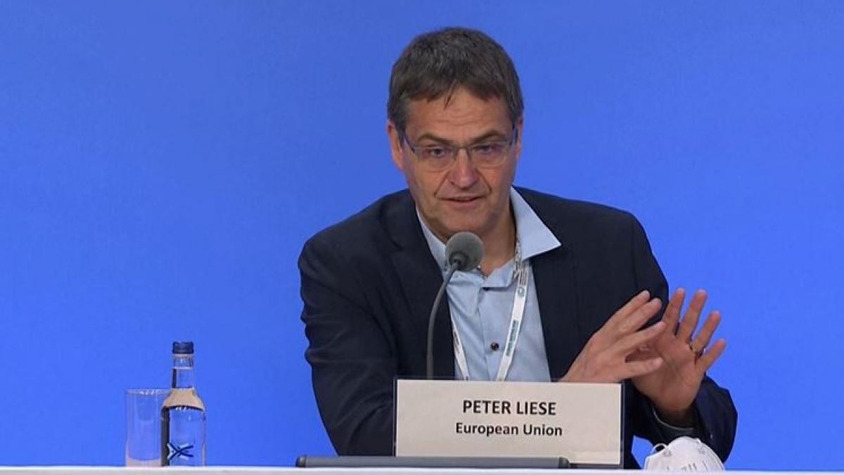 Dr. Peter Liese bei der Klimakonferenz in Glasgow. von Dieter Berger