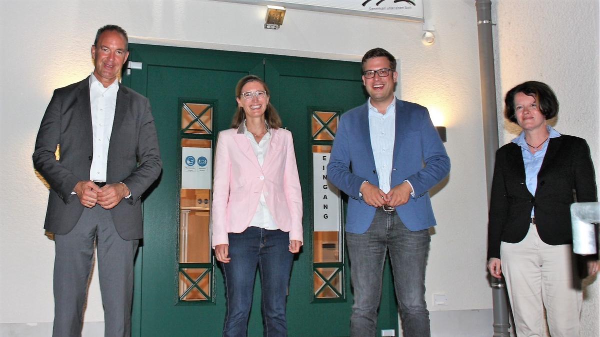 Dr. Friederike Brodhun, Bundestagsabgeordneter Florian Müller und Kirsten Wurm stehen hinter der Kandidatur Jochen Ritters bei der Landtagswahl im kommenden Jahr. von privat