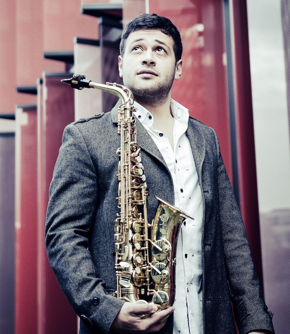Der aus Eriwan stammende Saxophonist Aram Pogoshyan. von privat
