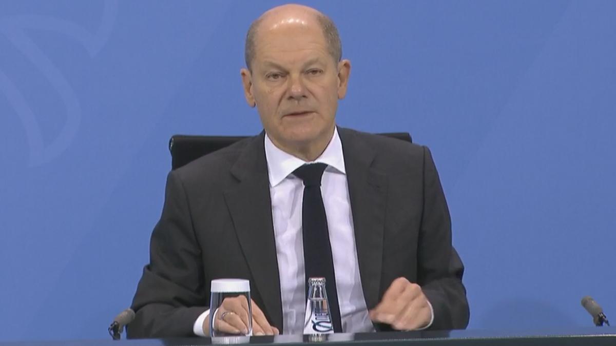 Olaf Scholz nach der Bund-Länder-Konferenz am Donnerstag, 2. Dezember. von Bundeskanzleramt