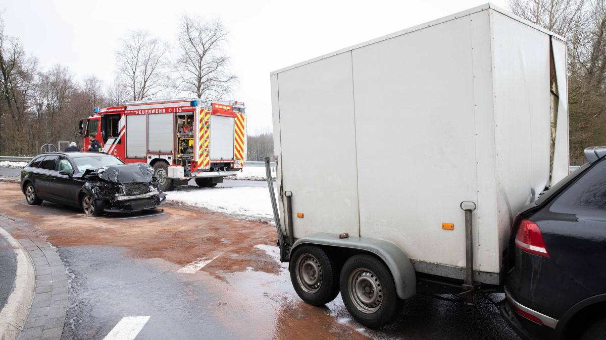 Unfall auf der B 55 in Neuenwald. von Kai Osthoff