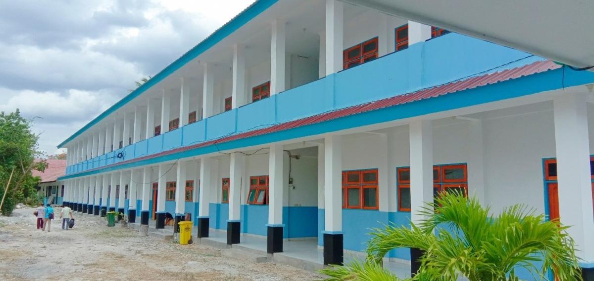 Der durch Spenden mitfanzierte Neubau der Realschule auf Sumba. von privat