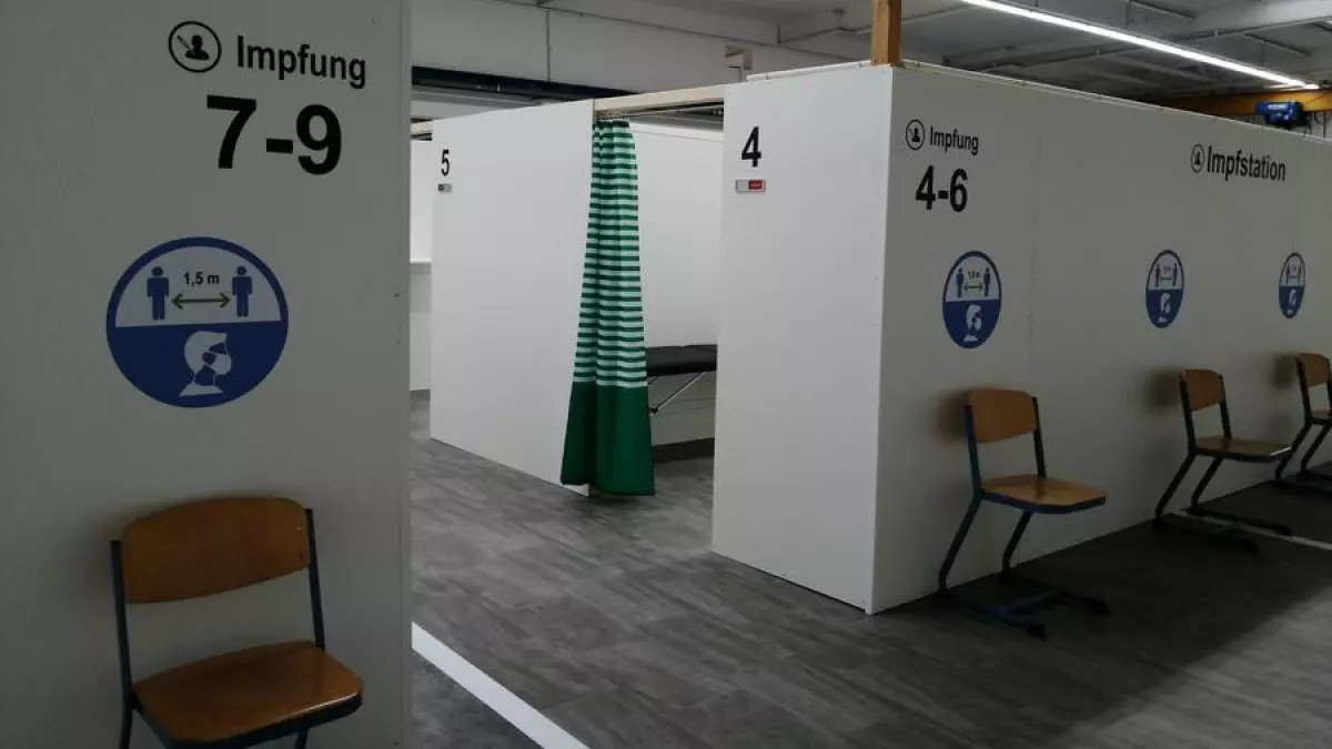 Innenaufnahmen aus dem Impfzentrum des Kreises Olpe. von Kreis Olpe