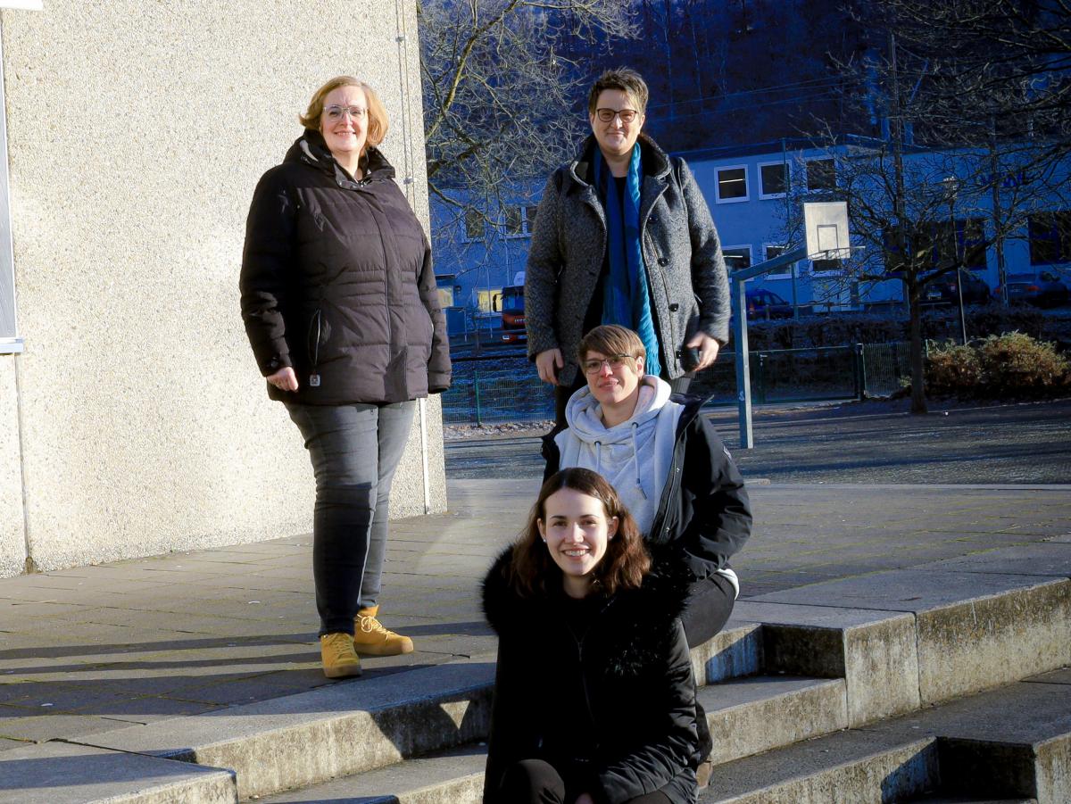 Das Beratungsteam der Sekundarschule: Linda Mütherich (vorne), Sandra Langner-Hardebusch (dahinter), Sonja Teufer und Simone Kaiser (hinten v.l.). von privat