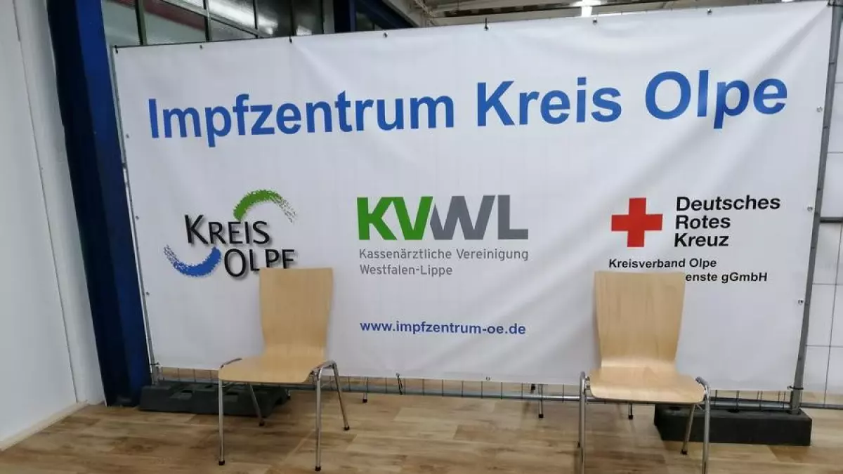 Innenaufnahmen aus dem Impfzentrum des Kreises Olpe. von Kreis Olpe