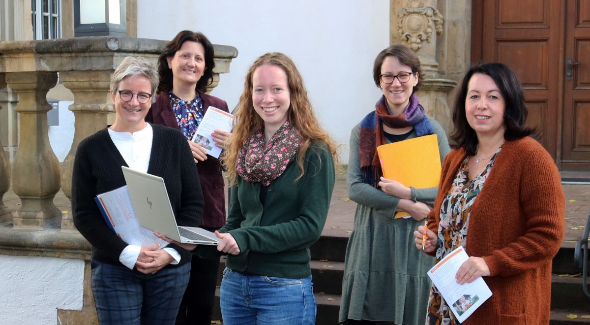 Eva Windgassen, Inga Pedossenko, Marina Kräling, Nathalie Pieper und Carmen Brinker (v.l.) stellten das kefb-Projekt „MahlZeit!“ vor. von Heiko Appelbaum
