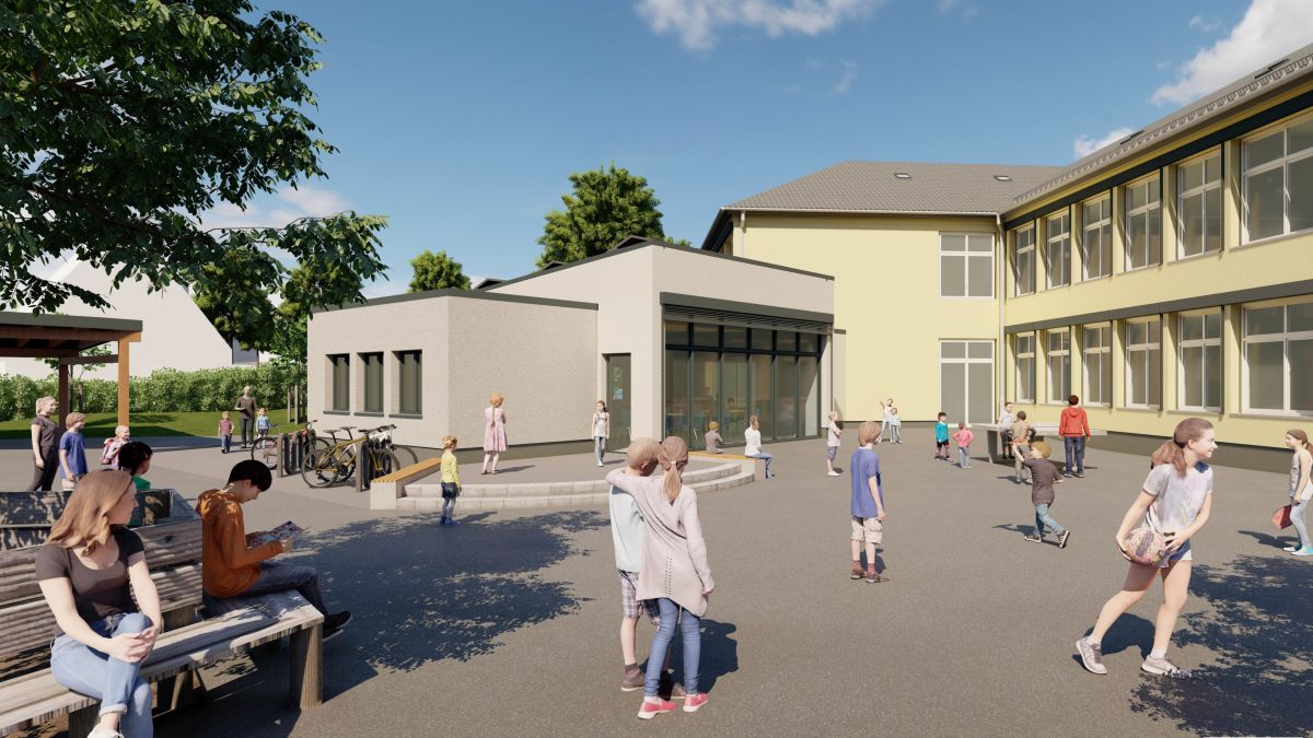 Die Grundschule Welschen Ennest erhält einen Anbau samt Mensa. von Architekturbüro Oliver Herrmann