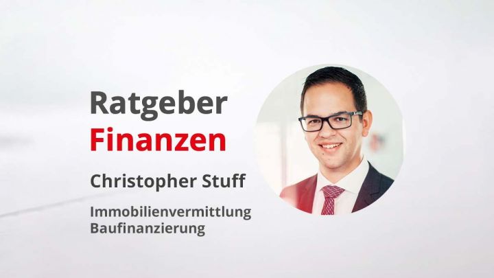 Christopher Stuff, Immobilienvermittler und Baufinanzierungsberater der Sparkasse...