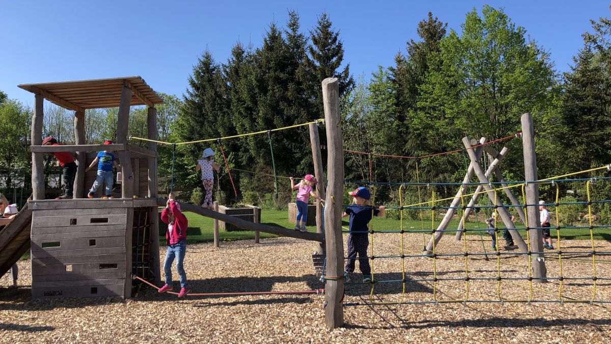 Der Kindergarten Rappelkiste nutzt den Mehrgenerationenpark immer wieder. von privat