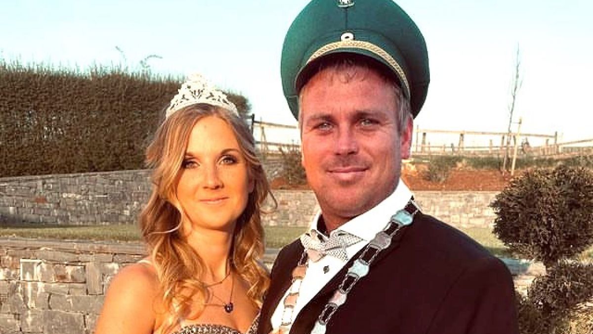 Die Regentschaft des Königspaares Daniel und Melanie Beck endet am Montag. von privat