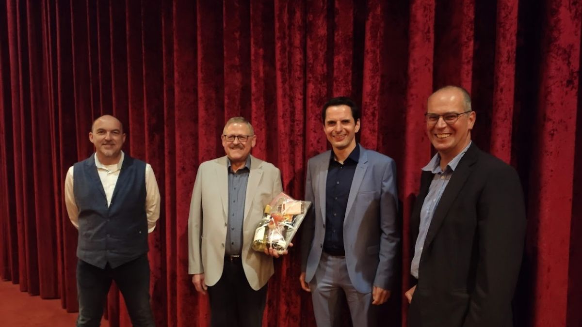 Waren mit der Filmpremiere sehr zufrieden (von links): Tom Kleine, Otto Höffer, Christian Pospischil und Dr. Markus Körner. von Adam Fox
