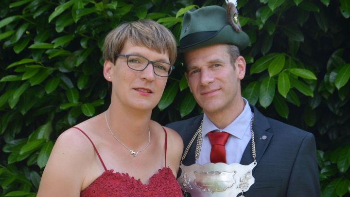 Das Königspaar Thomas und Iris Schmitt-Degenhardt freut sich auf den Höhepunkt seiner...