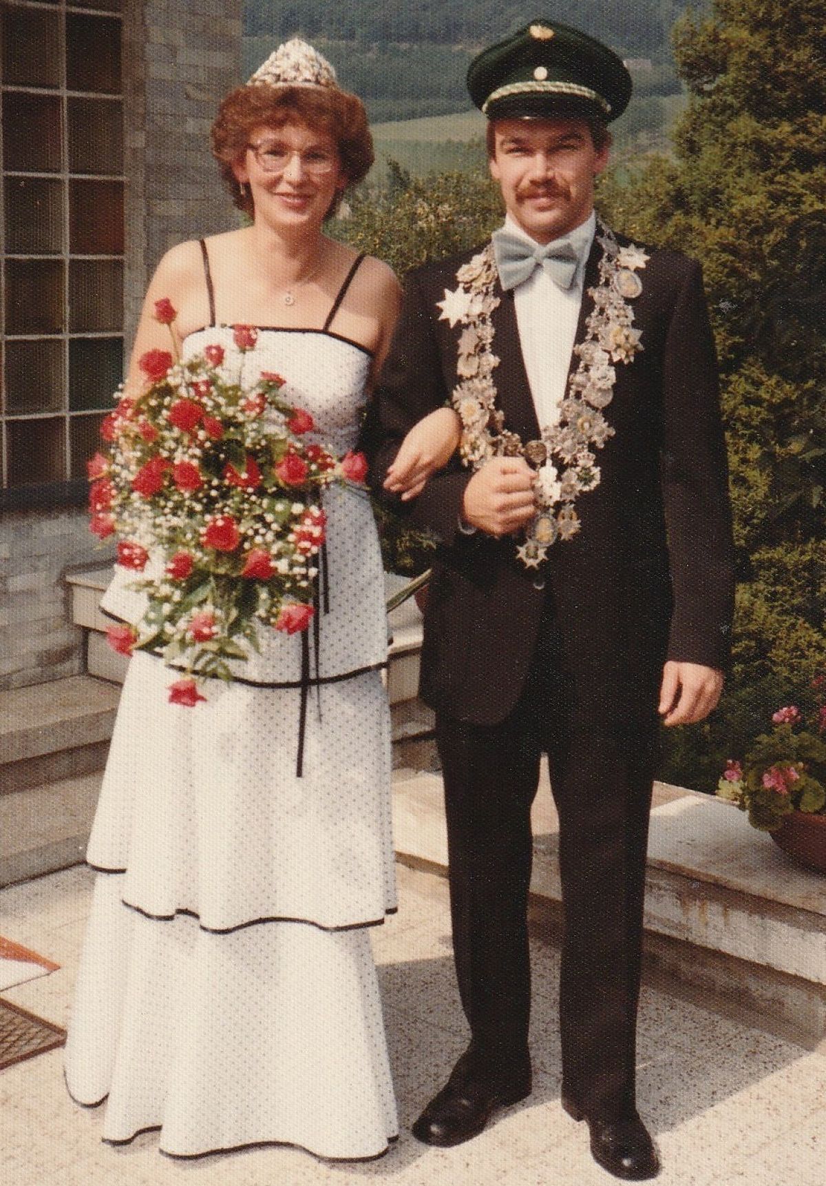 1982 wurden Erhard und Petra Albers als Königspaar gefeiert. von privat