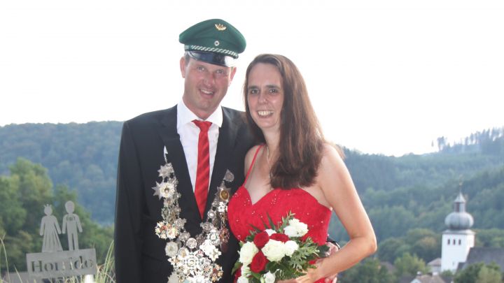 Das Königspaar Christian und Claudia Hoppe freut sich auf die Höhepunkte seiner Regentschaft.