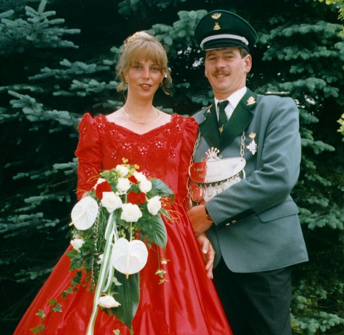 Uwe Stracke und Steffi Schmitz-Marschner regierten 1997 in Altenkleusheim. von privat