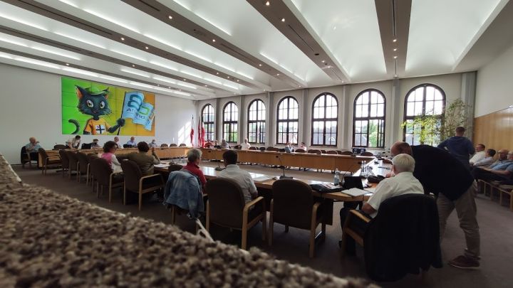Der Ratssaal im Attendorner Rathaus.