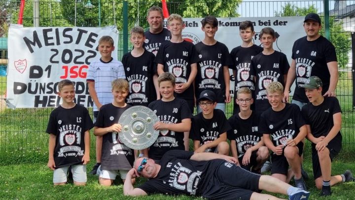 Die D-Jugend der JSG Dünschede/Helden gewann die Meisterschaft.