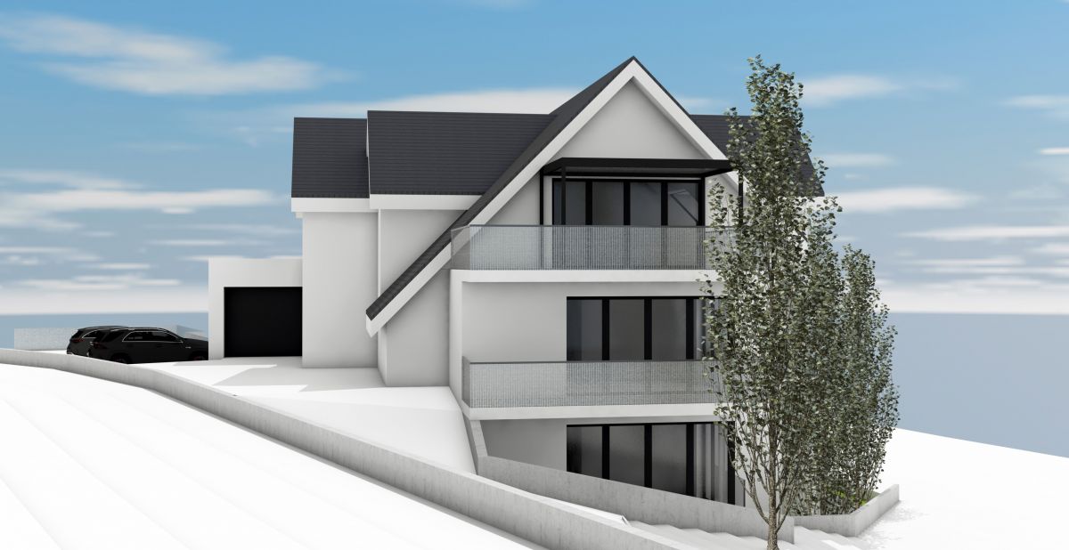 In Elspe entsteht der Neubau eines Mehrfamilienhauses. von privat