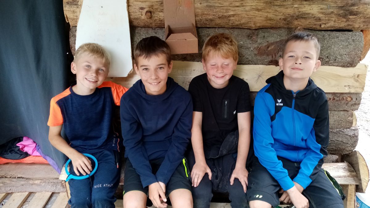 Die jungen Teilnehmer hatten viel Spaß beim Abenteuerspielplatz 2022. von privat