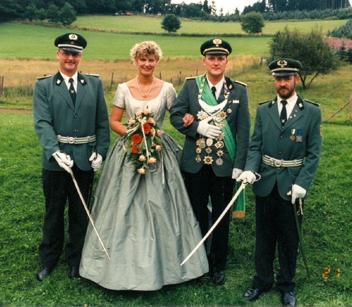 Vor 25 Jahren wurden Jürgen und Steffi Beckmann als Königspaar gefeiert. von privat