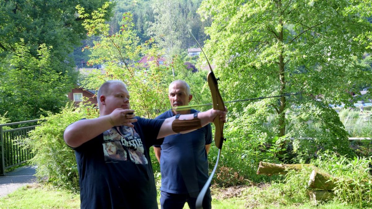 Moritz Bäcker und Peter G. Beuth beim Training. von privat