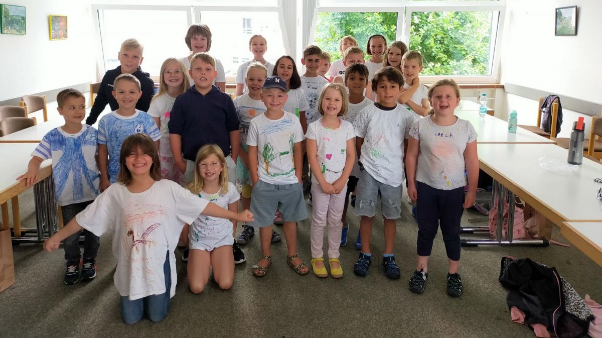 Die Kinder waren vom Kinderschützenfest und den Vorbereitungen begeistert. von privat