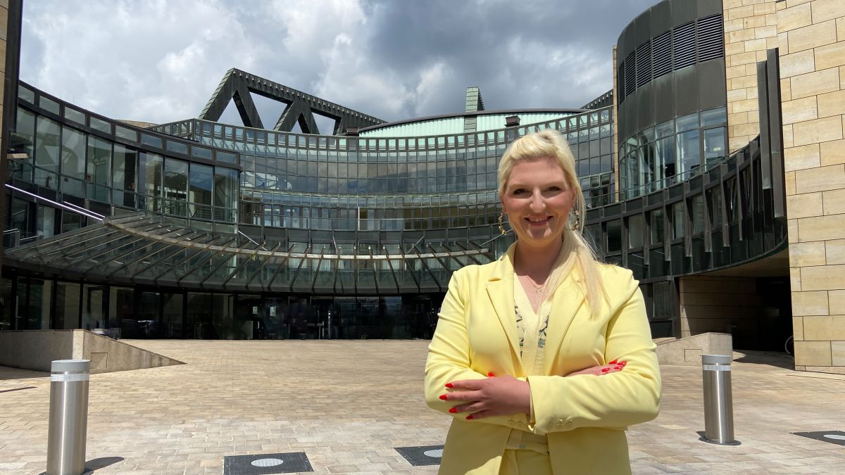 Die SPD-Landtagsabgeordnete Christin-Marie Stamm von privat