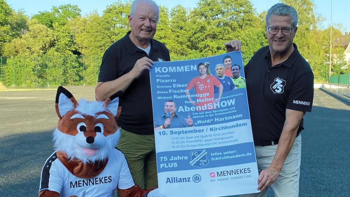 FC Kirchhundem feiert Jubiläum mit buntem Programm und Promi-Besuch