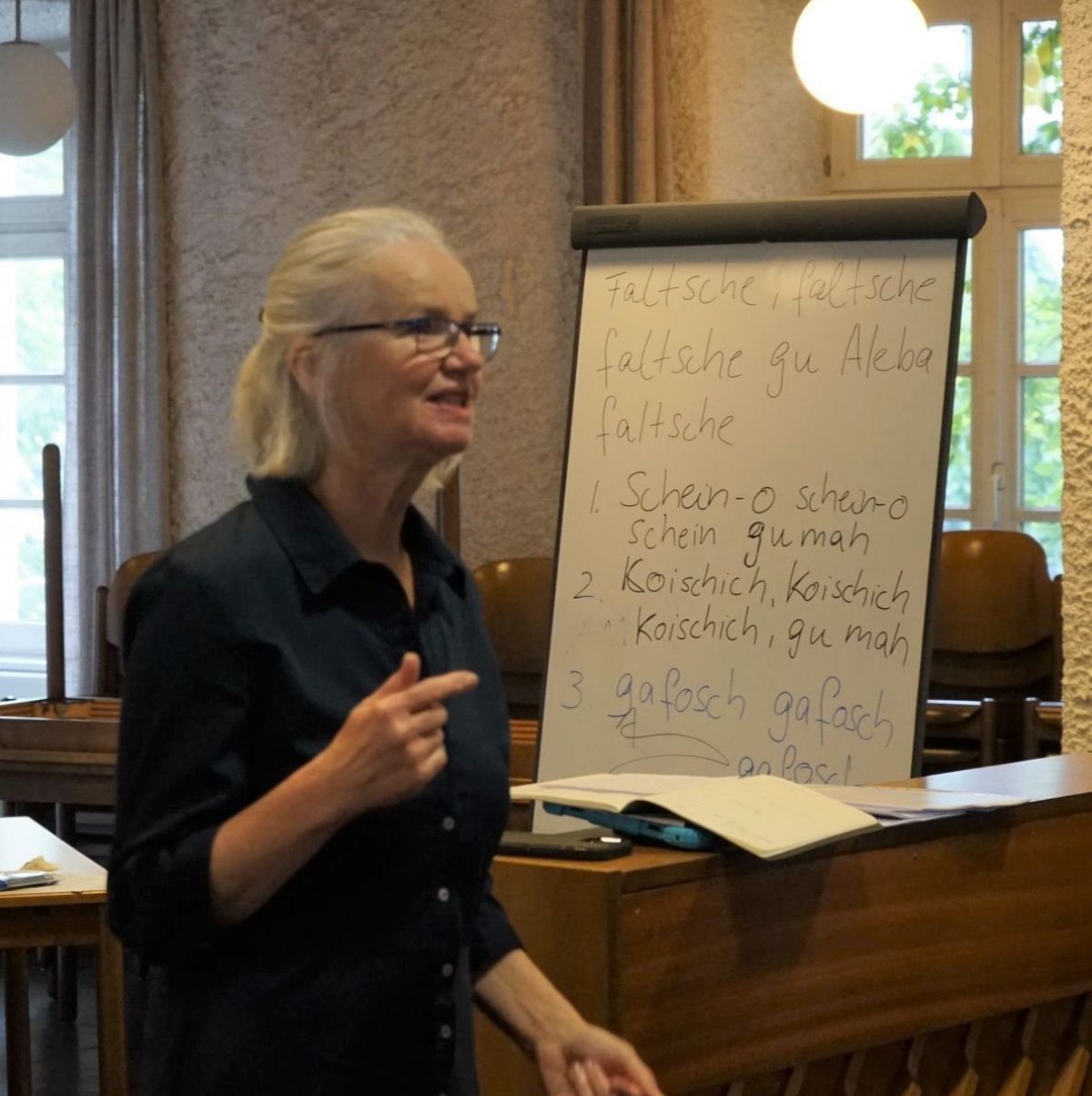 Christiane Morley vermittelte den Sängerinnen neue Inspirationen. von privat