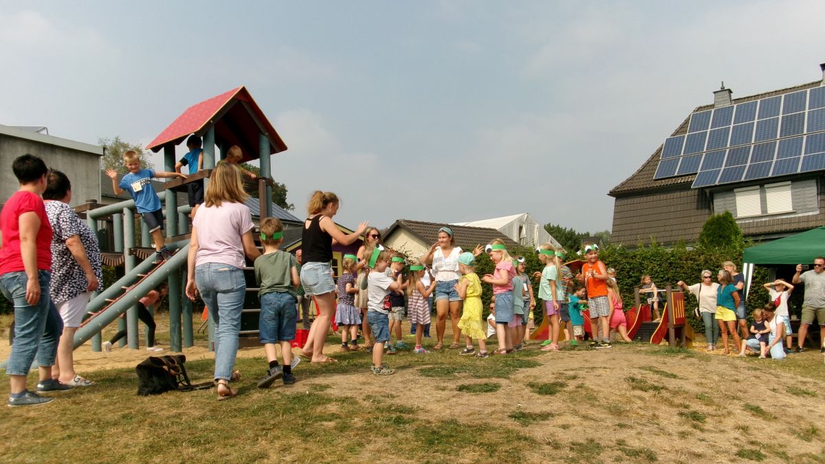 Der Kindergarten St. Antonius Hillmicke feierte kürzlich das Sommerfest. von privat