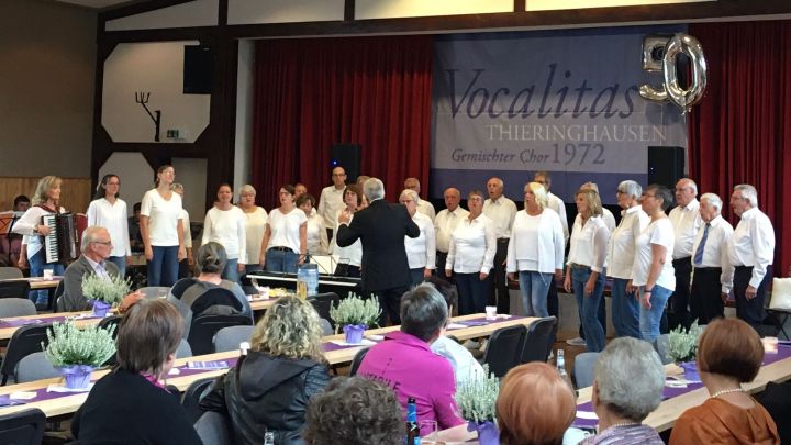 Der Chor Vocalitas Thieringhausen feierte sein 50-jähriges Bestehen.