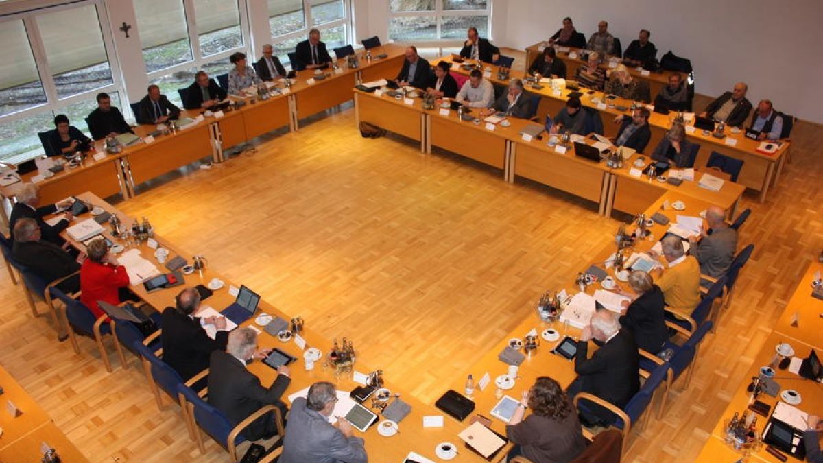Der Kreistag tagt im großen Sitzungssaal des Kreishauses (Archivfoto). von Kreis Olpe