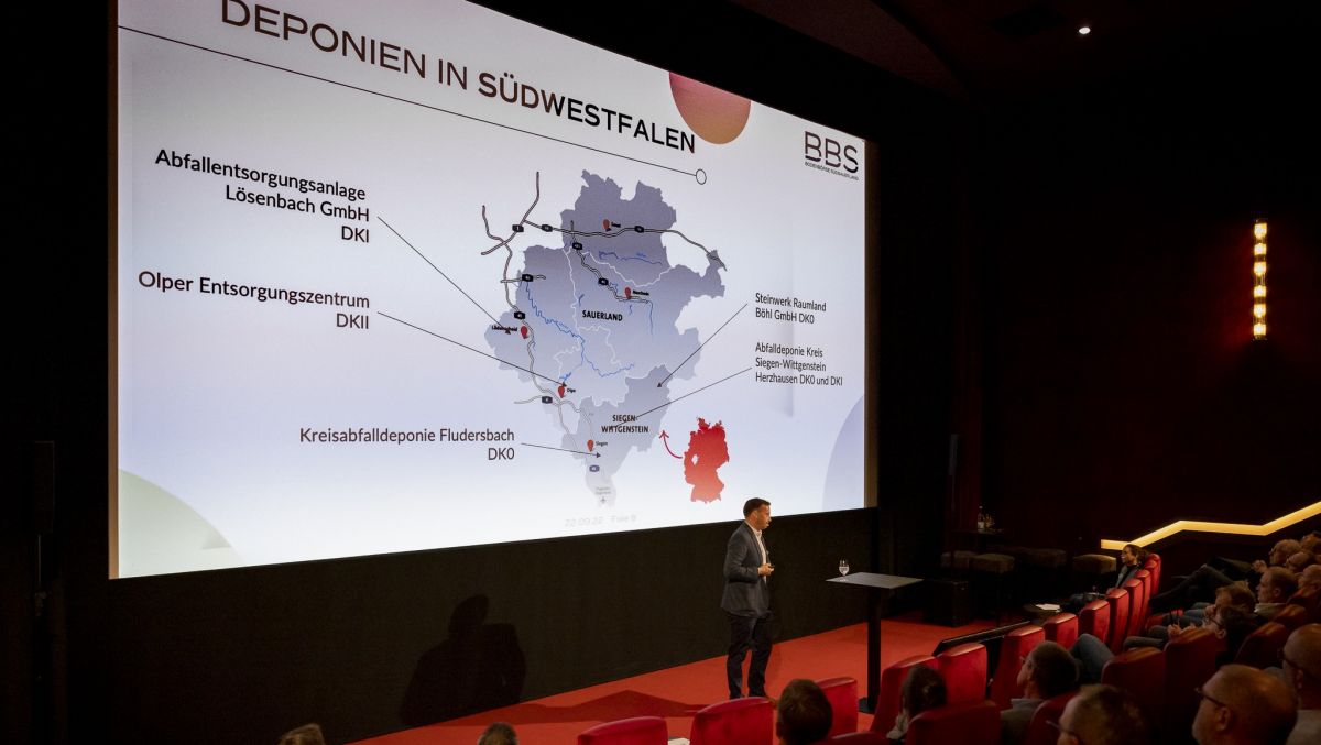 Frank Rottstock (Geschäftsführer Bodenbörse Südsauerland GmbH) informierte über die Entsorgungslage von Bodenaushub in Südwestfalen. von privat