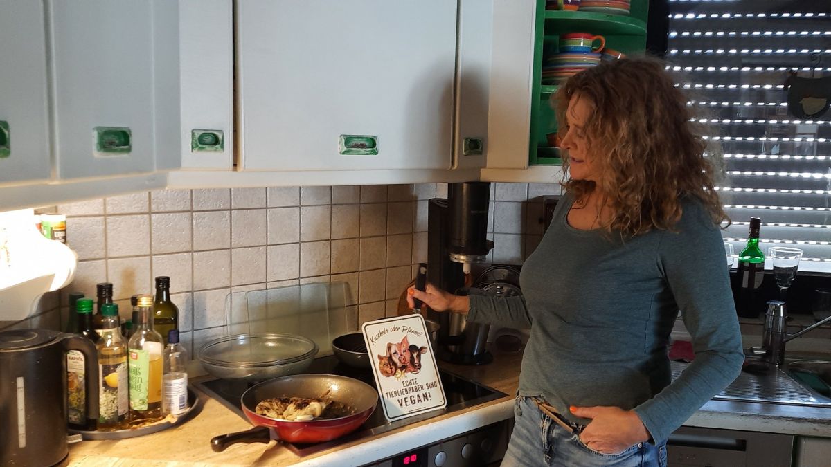 Angela Klose in ihrer Küche. von privat